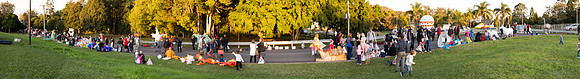 Lantern Parade start area panorama