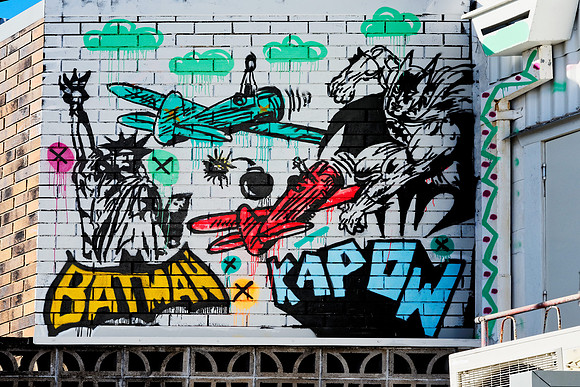 Batman Kapow - Lismore Back Alley Gallery