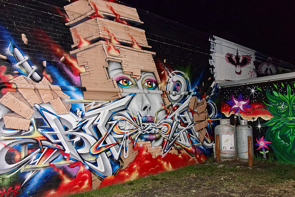 Tilting castle sideview -Lismore Back Alley Gallery