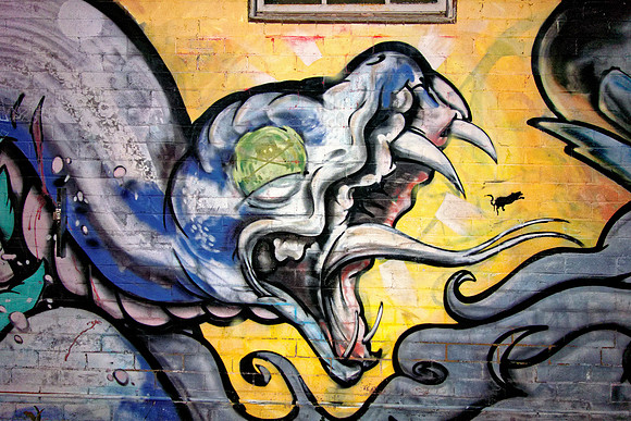 Snake graffiti