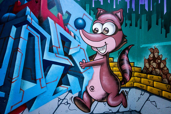 Squirreling away street art