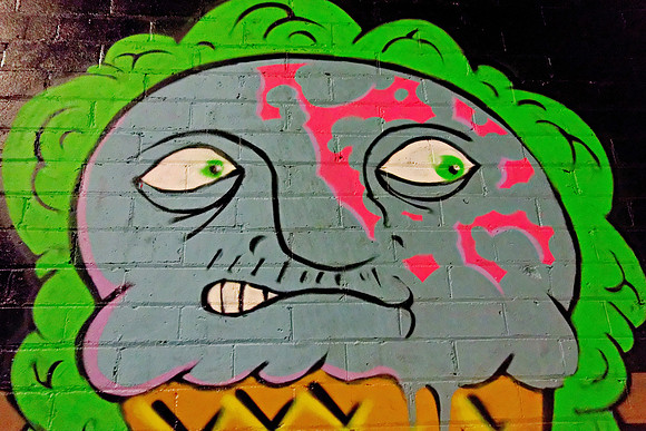 Anxious ice-cream face
