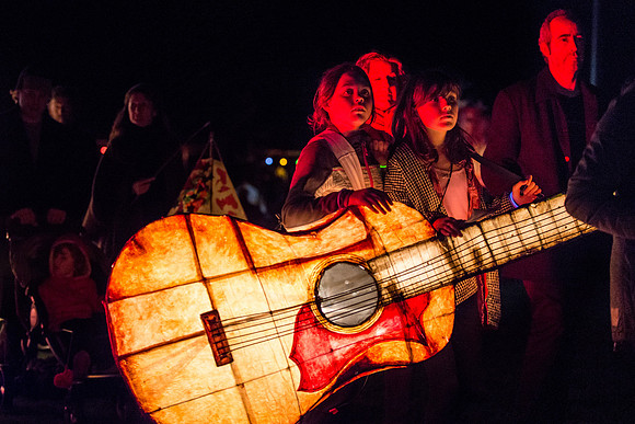 Red guitar