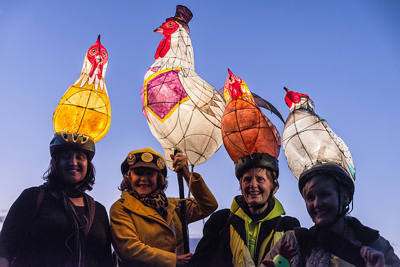 Chook hats w. Rodney Rooster