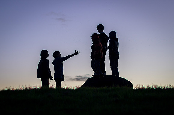 Offering a hand - Lismore lantern Parade