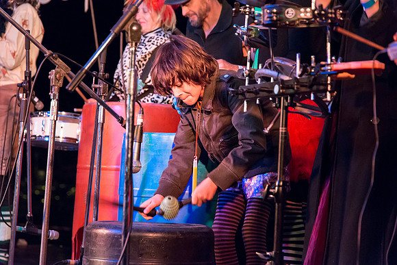 Unusual Suspects band - 5 - junior drums