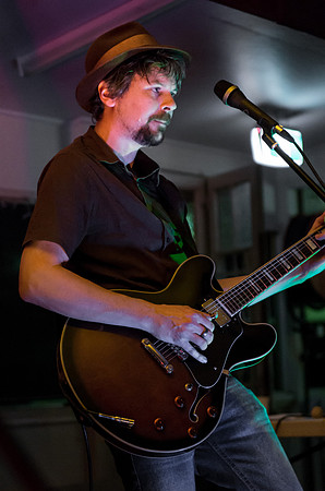 Brown guitar