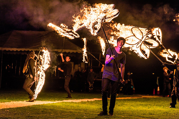Fire butterfly boy - Lismore Lantern Parade 2015 finale
